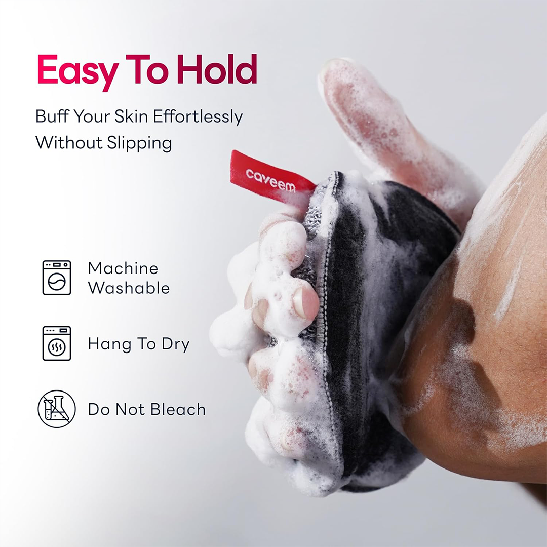 Exfoliating Body Scrubber Sponge Dual Texture Bath Buffer (2 Pack)