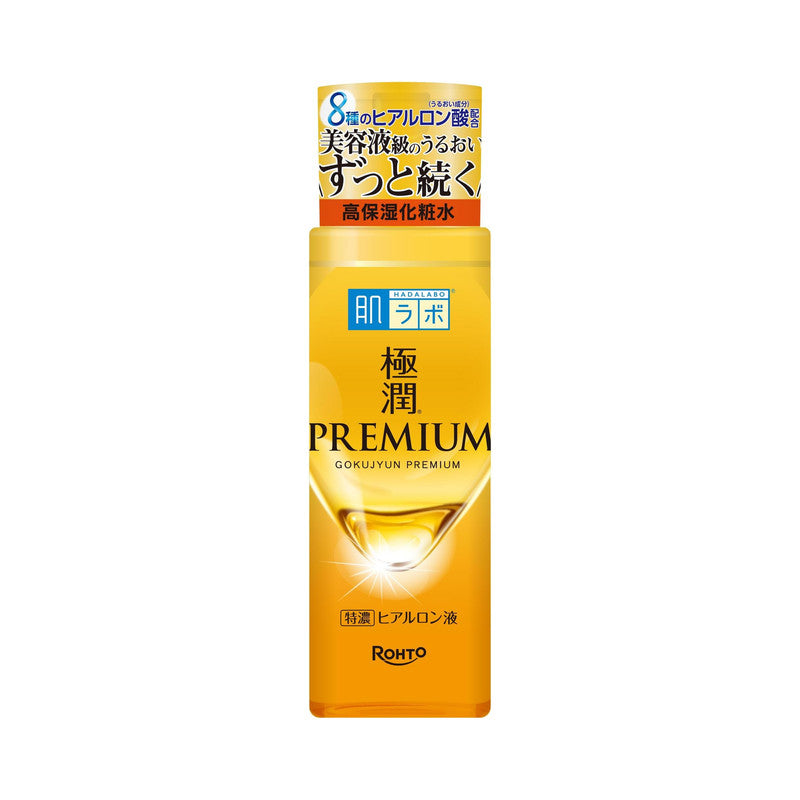 Hada Labo Gokujun Premium Hyaluronic Acid Essence 170ml Deep Hydrating Japanese Skincare Serum for Face Moisture Repair