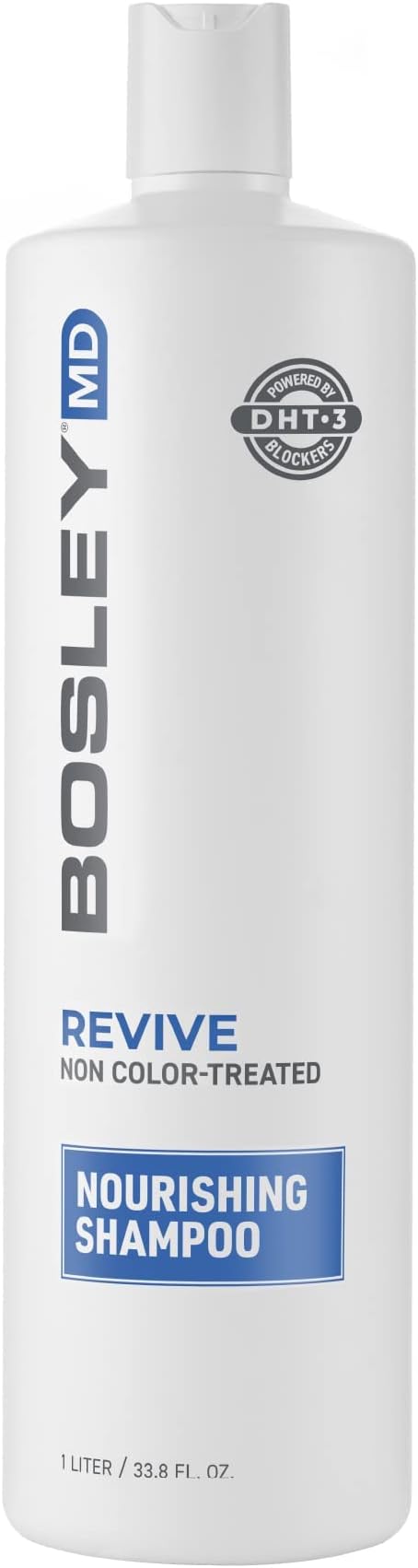 Bosley MD BosRevive Non Color Treated Hair Nourishing Shampoo for Virgin Hair 1L