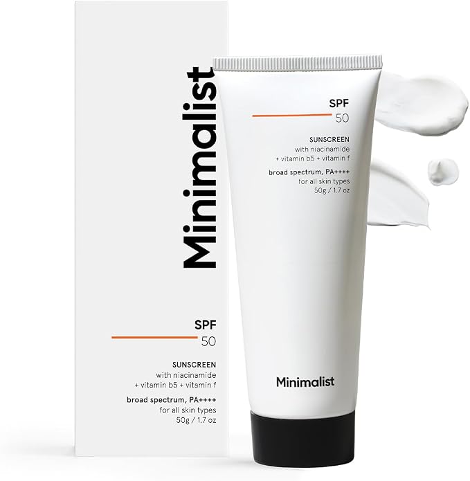 Minimalist SPF 50 Sunscreen with Niacinamide and Multivitamins 50g
