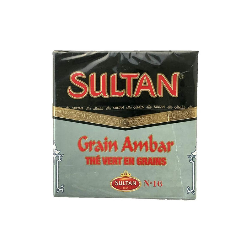 Sultan Moroccan Grain Ambar Pearl Green Tea 200g Premium Loose Leaf Tea for Traditional Moroccan Mint Tea