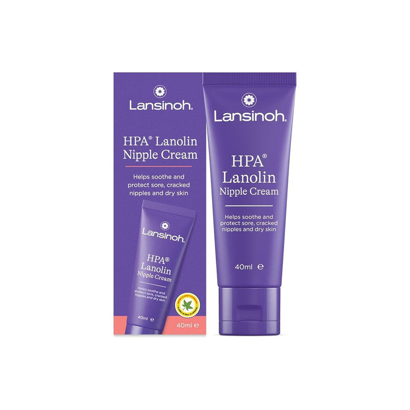 Lansinoh HPA Lanolin Nipple Cream 40ml Pure Soothing Breastfeeding Care Cream for Dry and Cracked Nipples