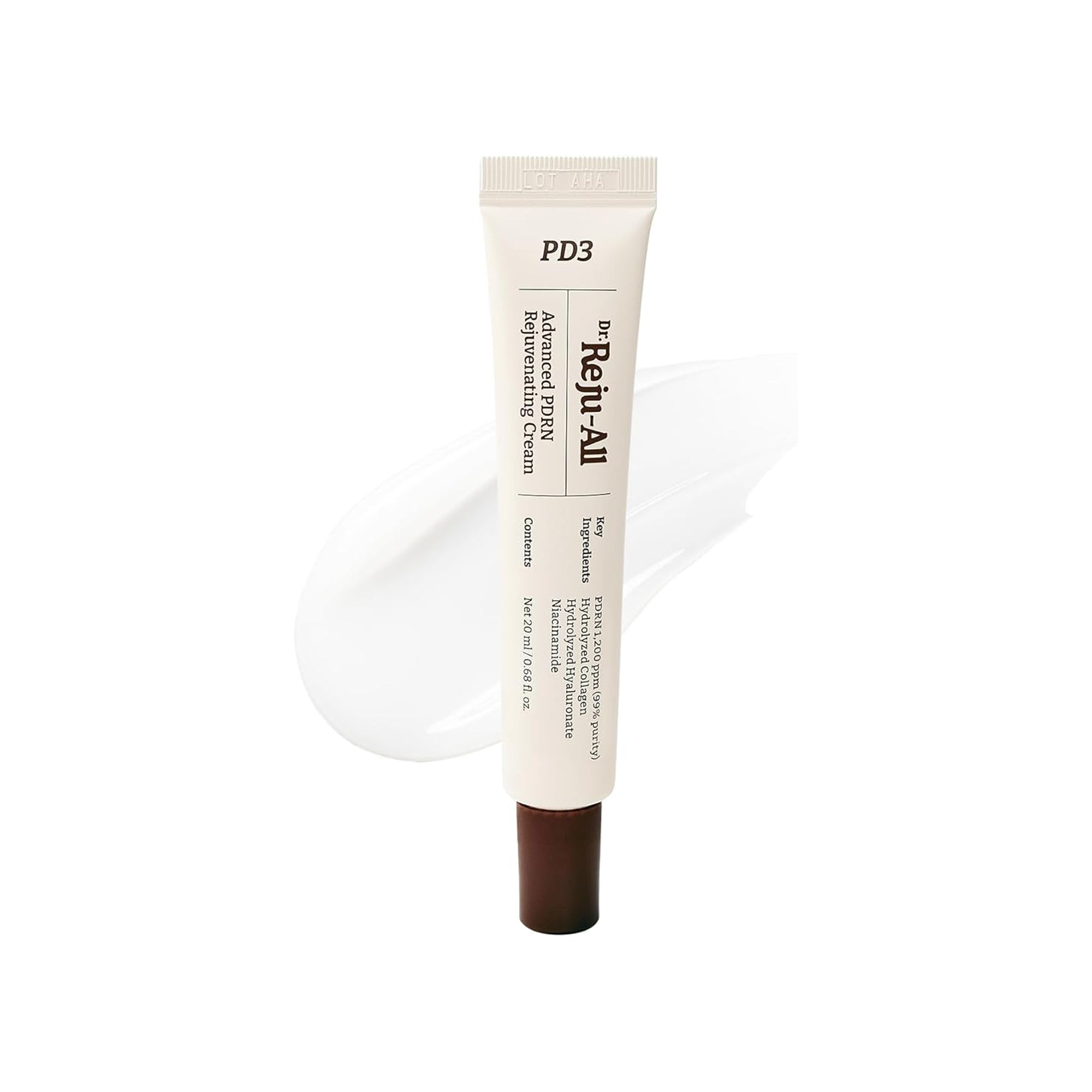Dr.Reju-All PDRN Rejuvenating Cream 99% Salmon DNA Gel Moisturizer 1200ppm Anti Aging Glass Skin Face Cream 20ml Korean Skincare