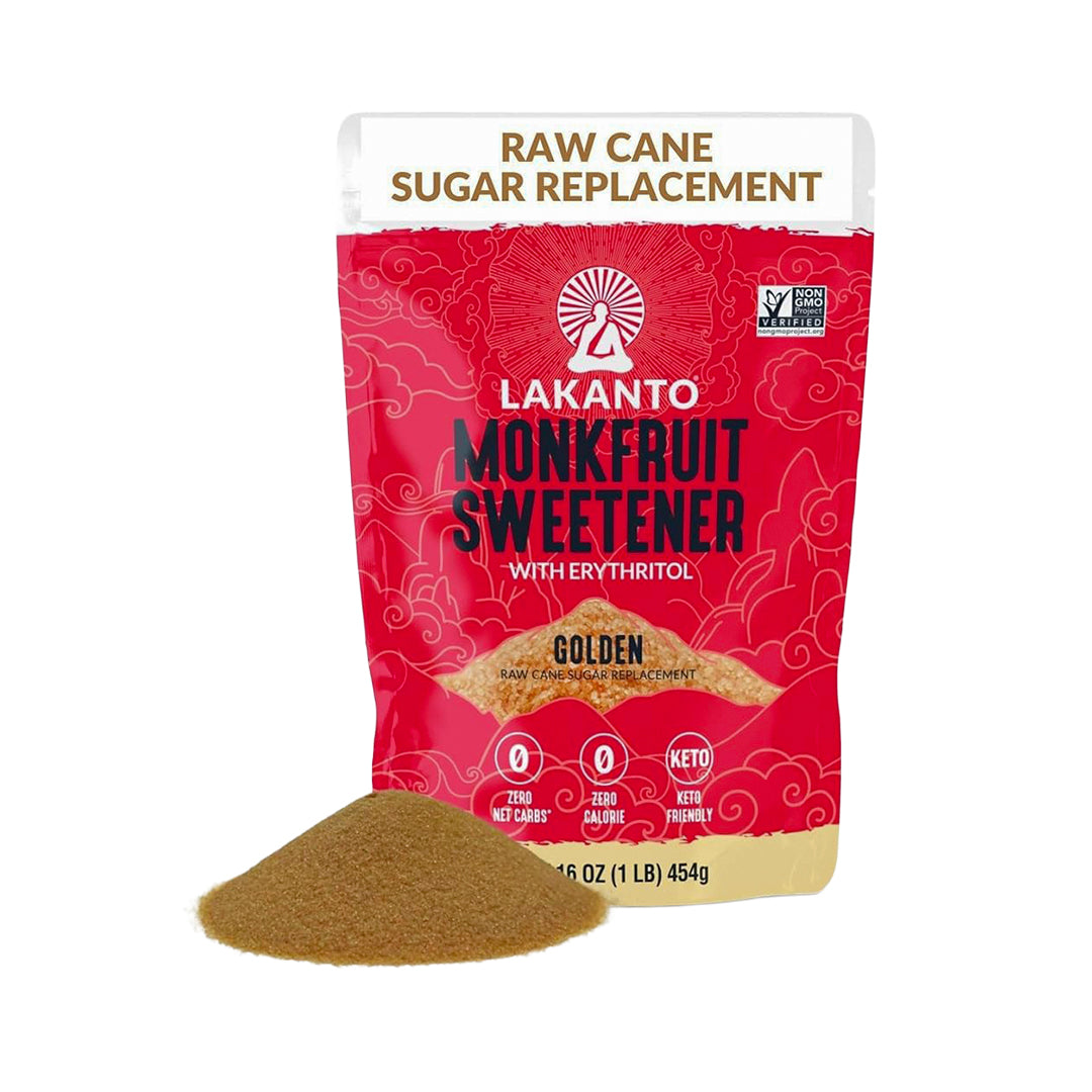 Lakanto Classic Monk Fruit Sweetener - White Sugar Substitute, Zero Calorie, Keto Diet Friendly, Zero Net Carbs, Zero Glycemic, Sugar Replacement (Golden...