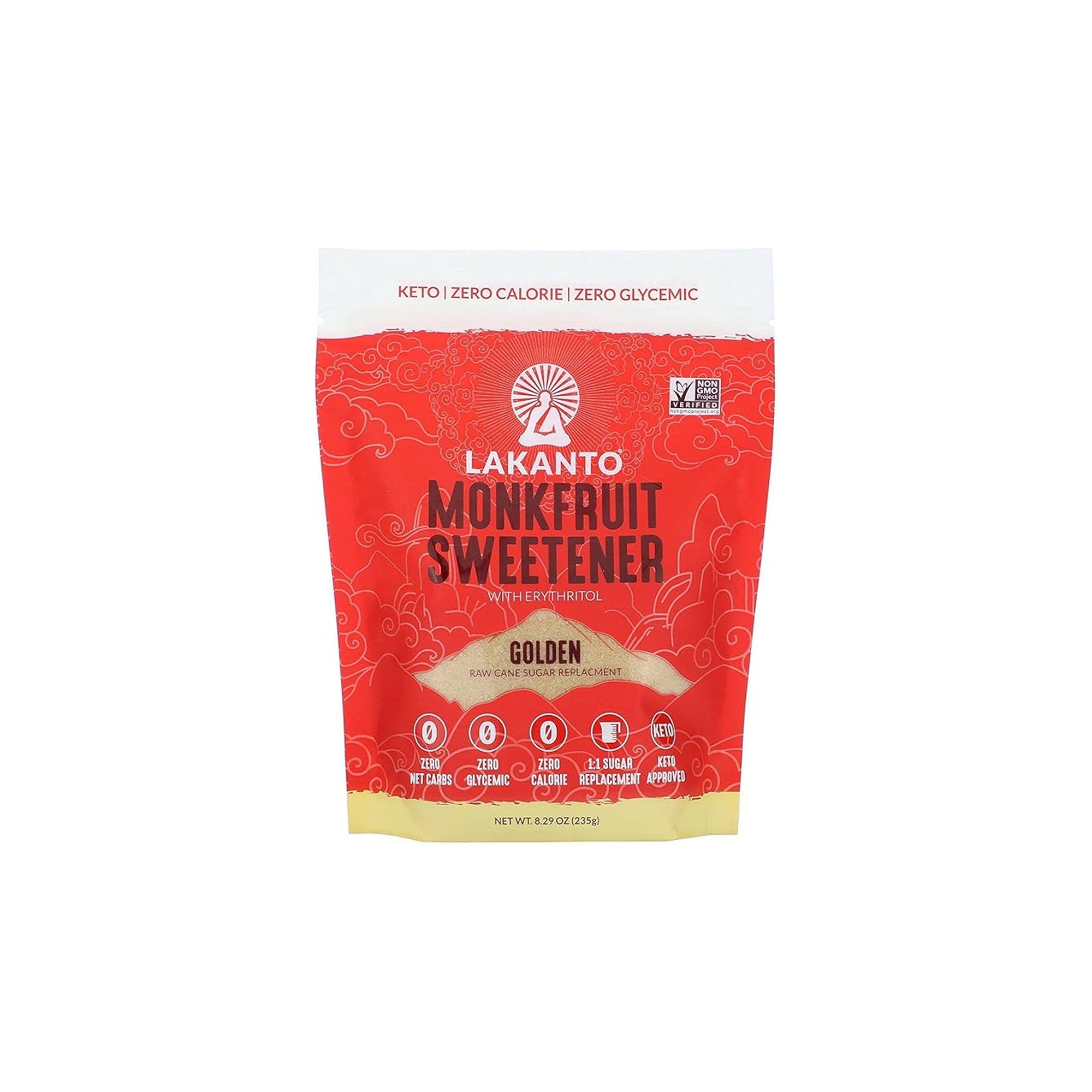 Lakanto, Monkfruit Sweetener with Erythritol, Golden, 8.29 oz (235g)