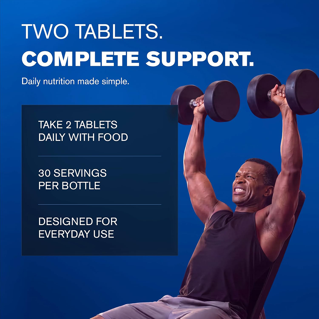 GAT Sport Men's Premium Multivitamin and Complete Testosterone Boosting Support (60 Tablets/30 Servings)
