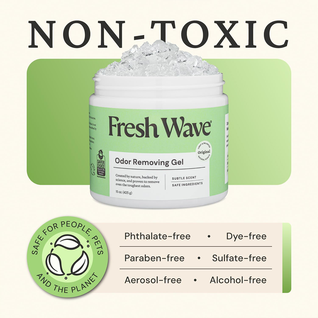 Fresh Wave Odor Removing Gel 15 oz Natural Plant-Based Odor Eliminator for Home | Long-Lasting Odor Absorber (3060 Days)