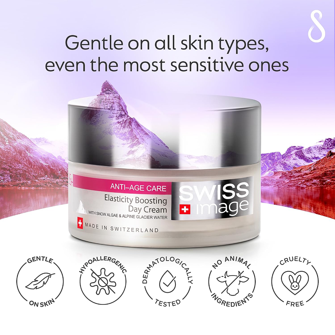 Swiss Image Anti-Age Care Elasticity Boosting Face Day Cream, Face Anti Wrinkle Cream for Women, Reduces Appearance of fine Lines & Wrinkles,...