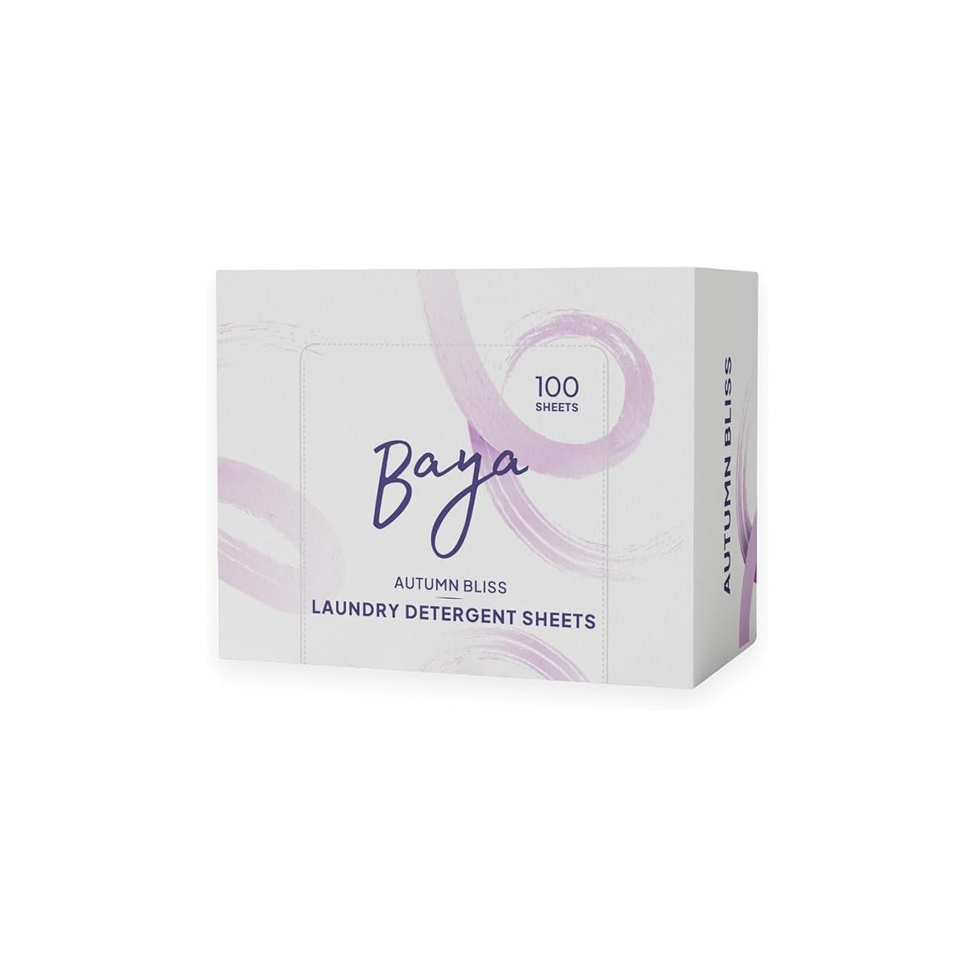 Baya Laundry Detergent Sheets Autumn Bliss Scent 100 Sheets Eco Friendly Liquidless Laundry Soap for Stain and Odor Removal