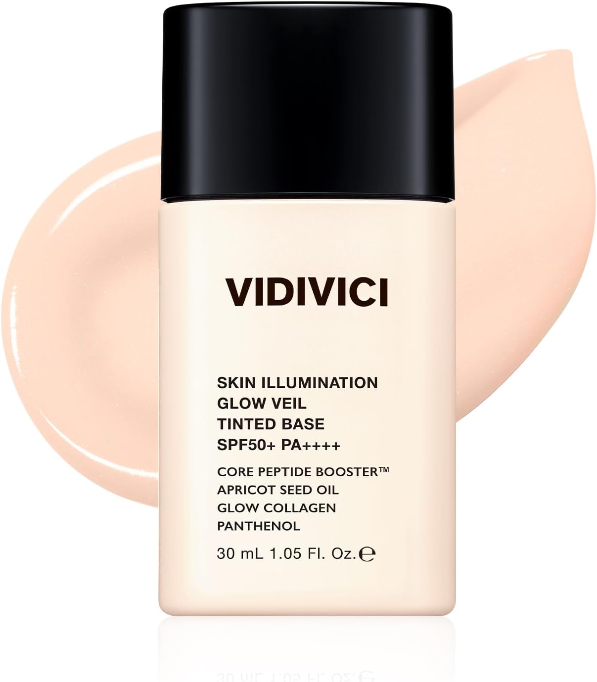 VIDIVICI Skin Illumination Glow Veil Tinted Base SPF50+ PA++++ 30ml Korean Radiant Tone-Up Primer with UV Protection & Lightweight Glow