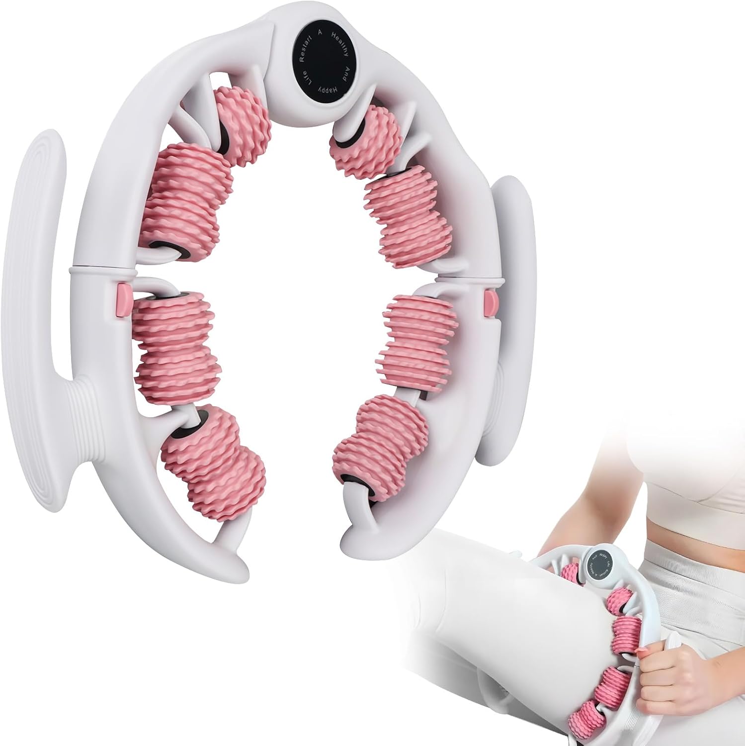 Manual Cellulite Massage Roller Deep Tissue Lymphatic Drainage Body Sculpting Tool for Legs, Thighs, Arms, Back & Muscle Recovery