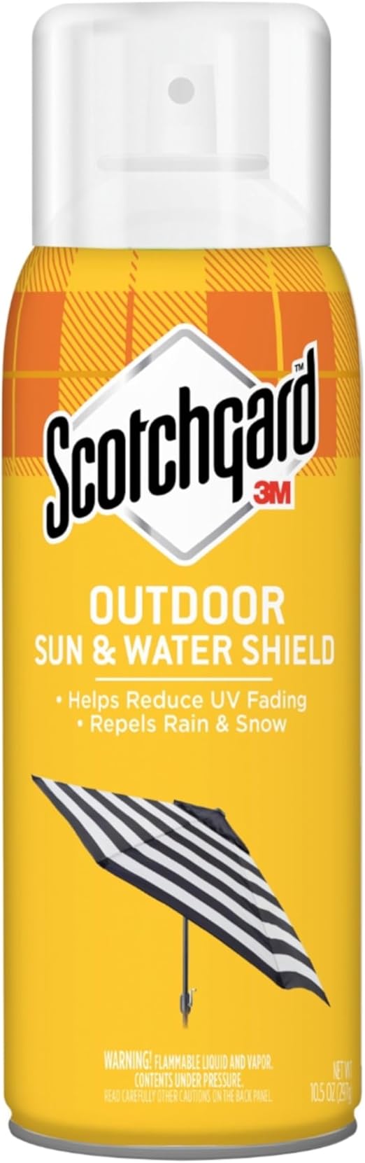Scotchgard Outdoor Sun and Water Shield Fabric Protector Spray for UV Fading Rain Snow Spills and Stains 297g