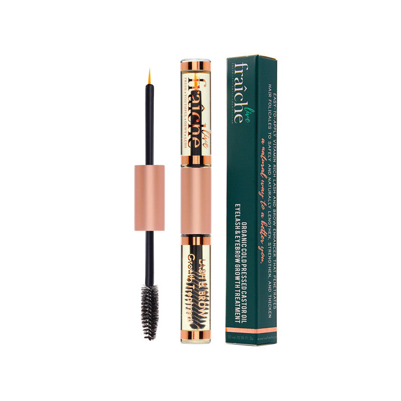 Live Fraiche USDA Organic Castor Oil for Eyelashes and Eyebrows