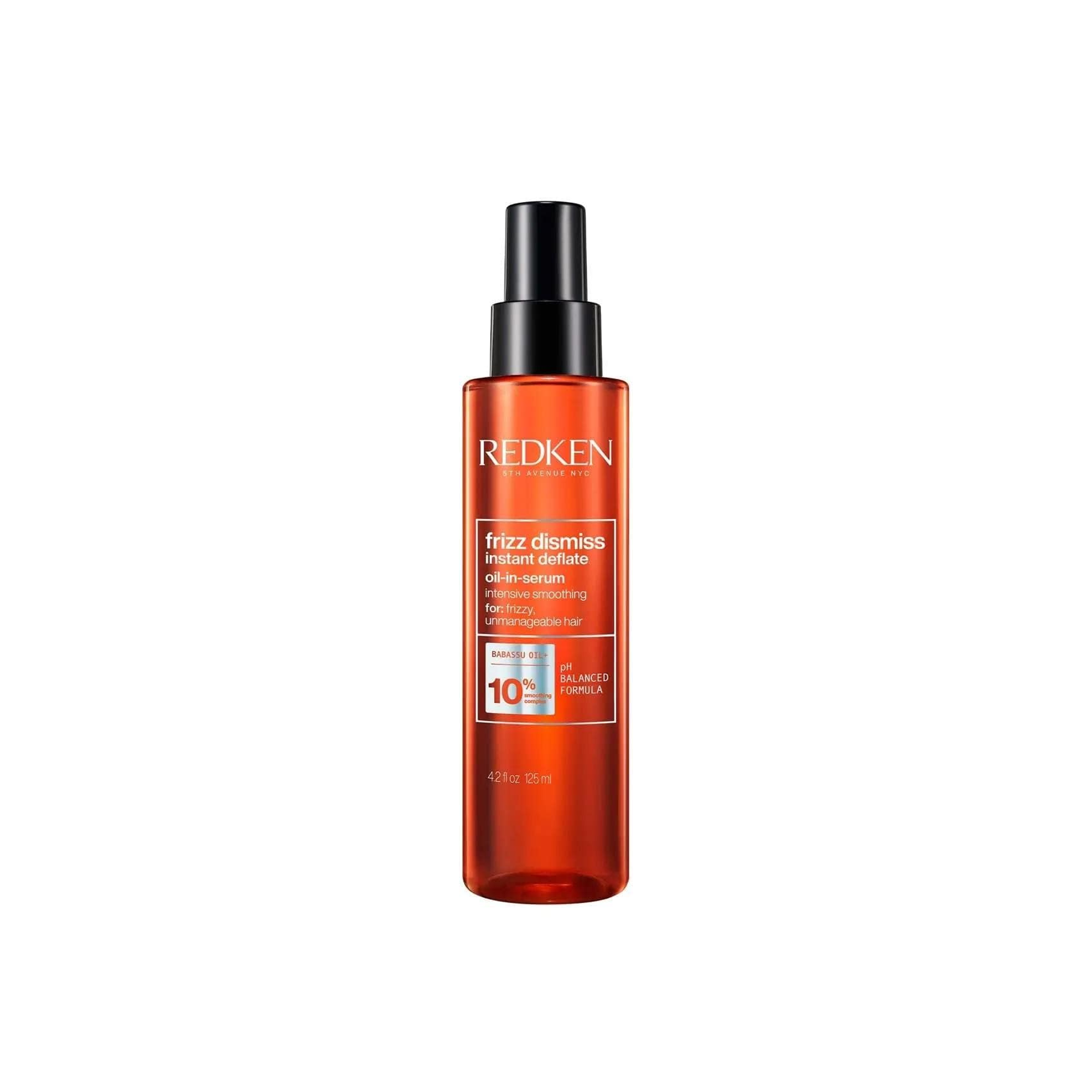 Redken Frizz Dismiss Instant Deflate Sulfate-Free Oil-In-Serum For Frizzy Hair - Enhances Smoothness and Shine With Babassu Oil
