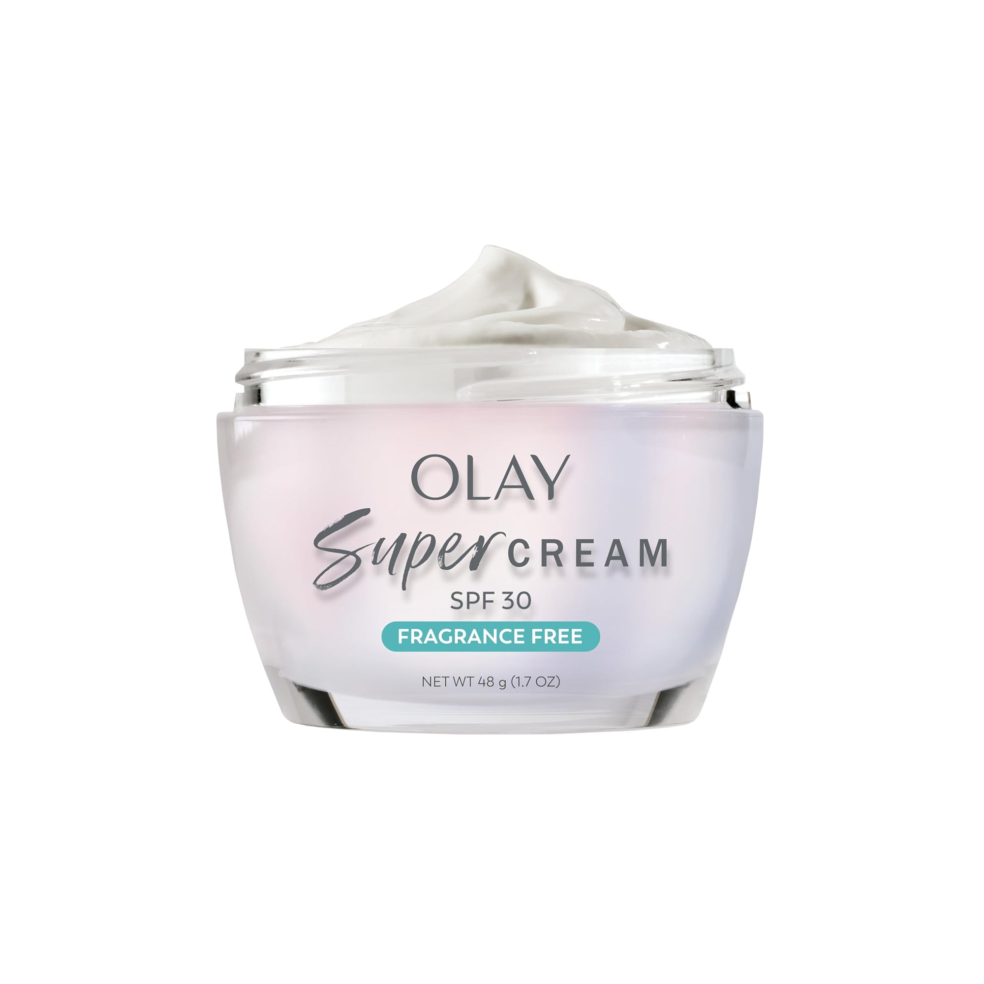 Olay Super Cream SPF 30 – Fragrance-Free 5-in-1 Face Moisturizer with Niacinamide & Vitamin C, 1.7 oz