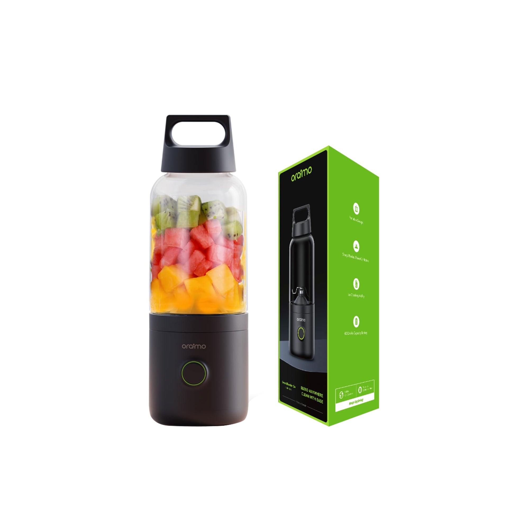Oraimo Portable Blender 500ml Smoothie Shakes USB Rechargeable Cordless Travel