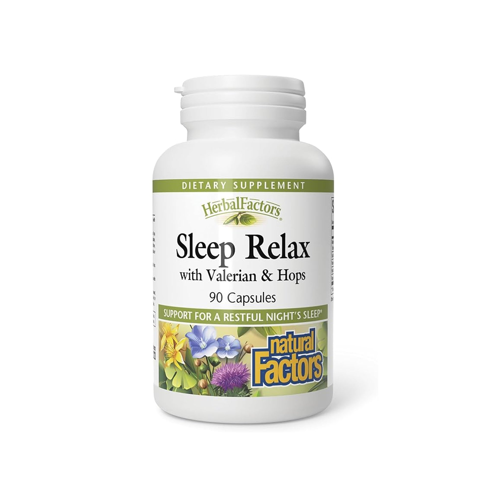 Natural Factors Sleep Relax Formula 90 Capsules ƒ?? Natural Sleep Support Supplement for Relaxation & Restful Sleep
