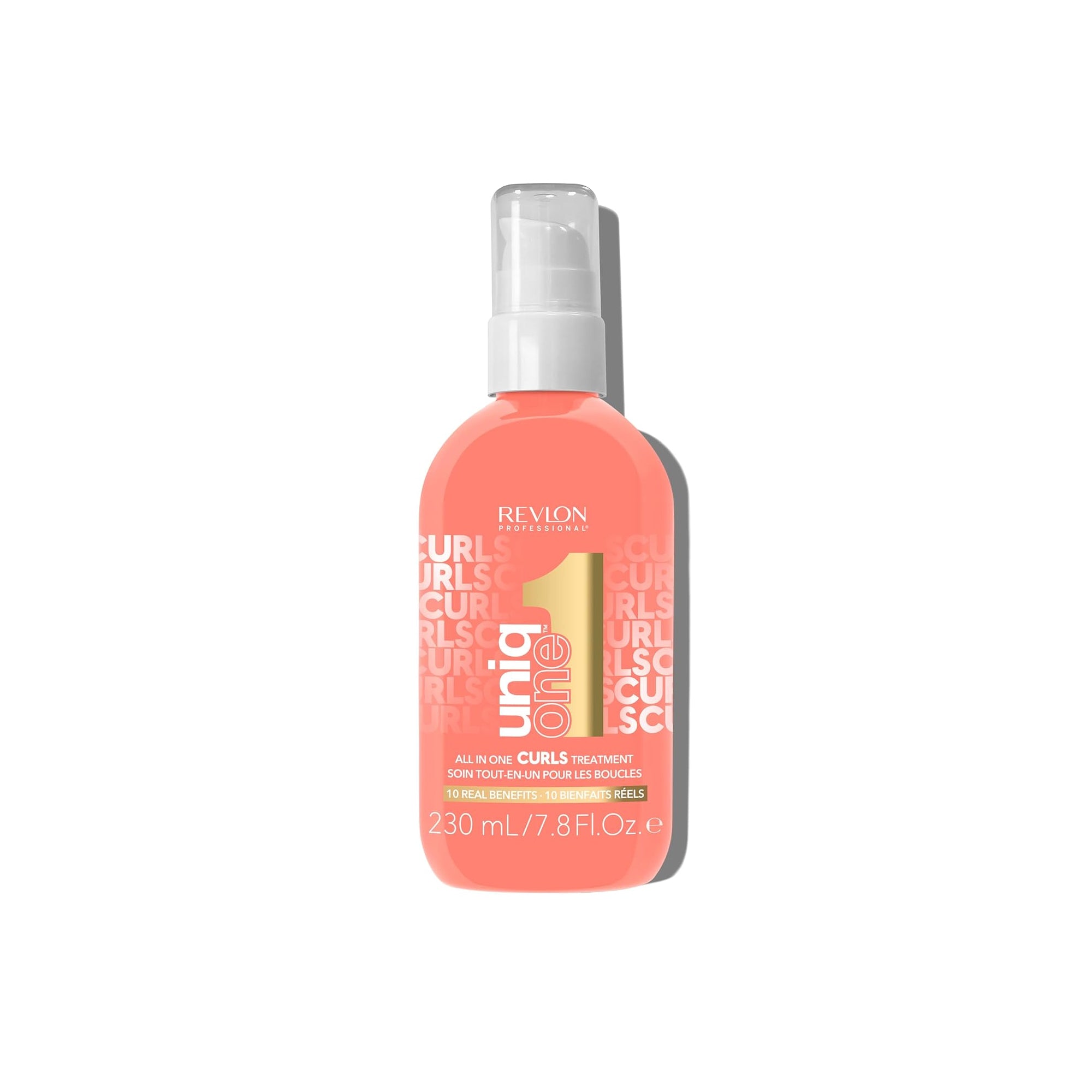Revlon UniqOne Curls Treatment – 10-in-1 Leave-In for Curly Hair, 7.8 fl oz