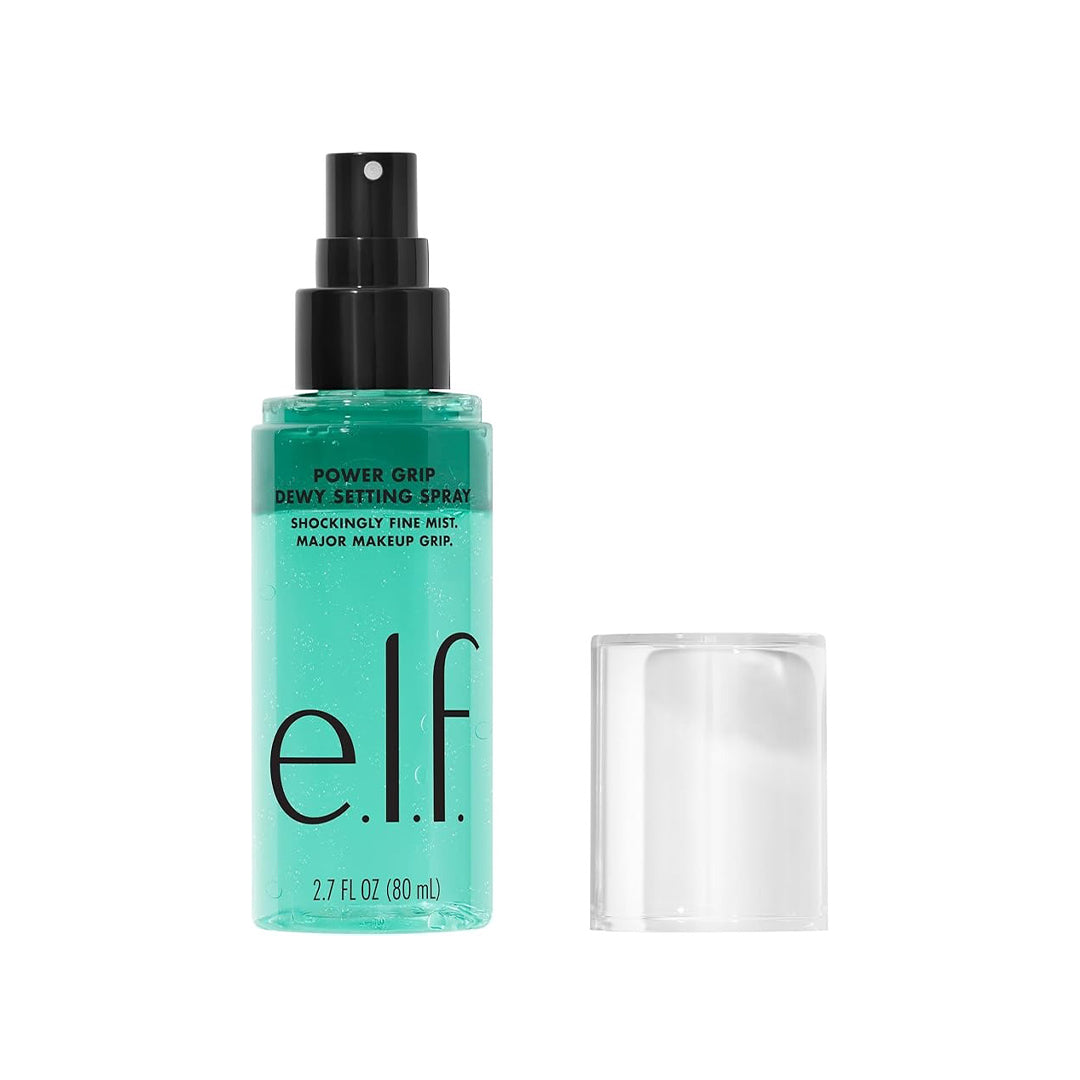 e.l.f. Power Grip Dewy Setting Spray, Ultra Fine & Long-Lasting Formula, Fixes Makeup for a Hydrated, Dewy Finish, Vegan & Cruelty Free