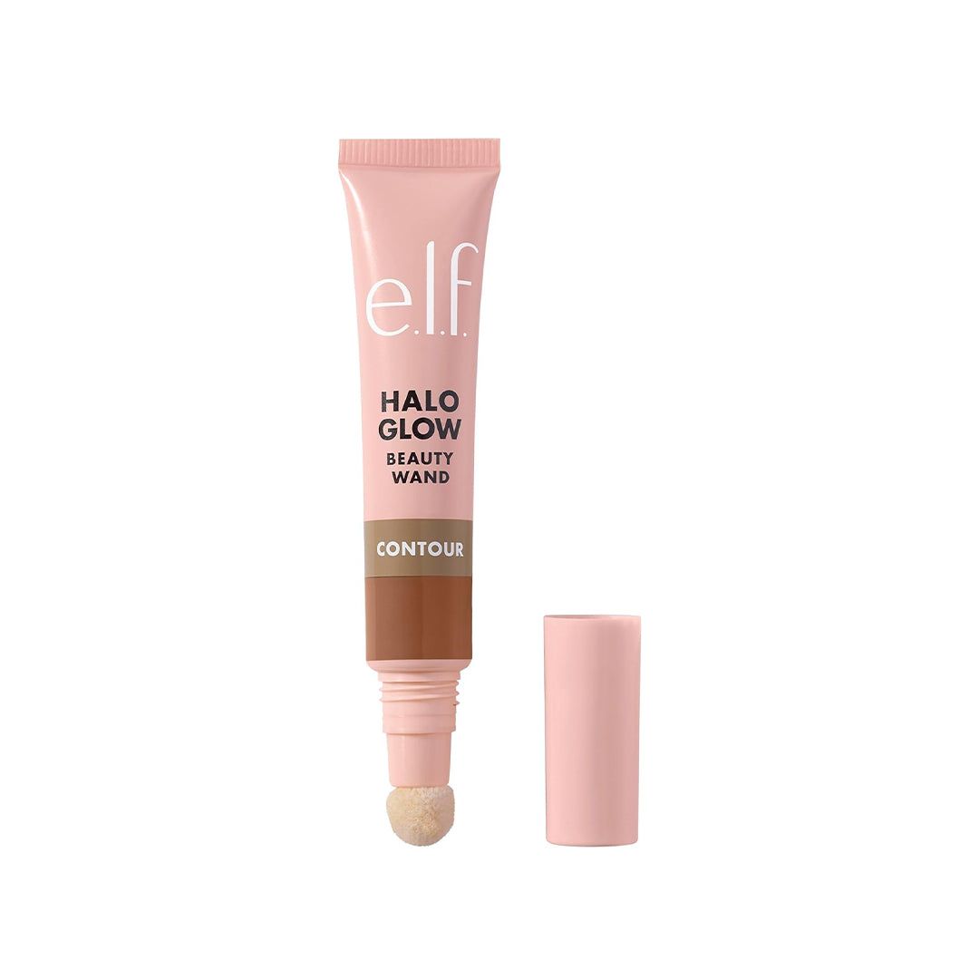 e.l.f. Halo Glow Contour Beauty Wand Liquid Contour Wand for a Naturally Shaped Look, Buildable Formula, Vegan & Cruelty Free, Light/Medium, 10 ml