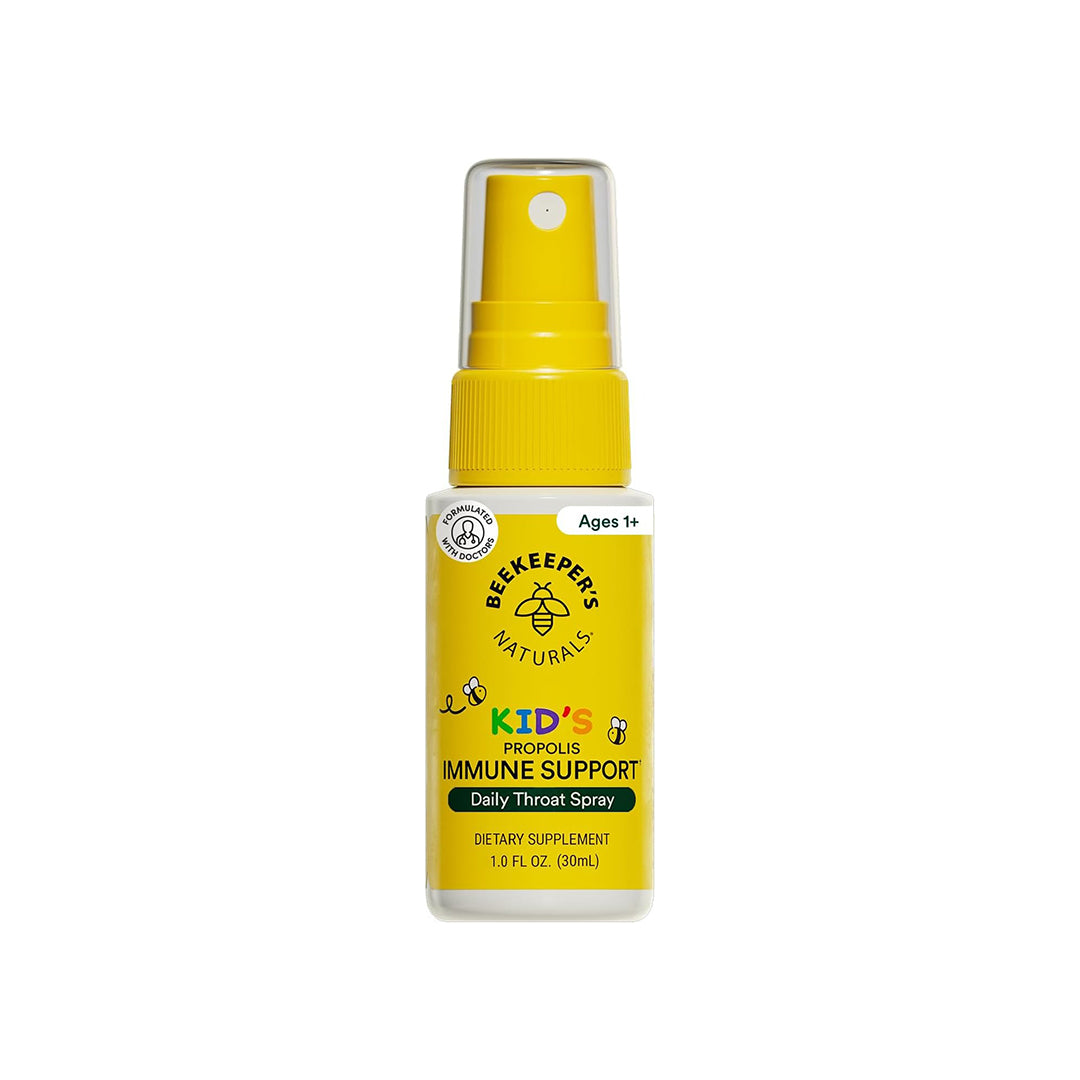 Beekeeper's Naturals Kids Propolis Throat Spray - Immune Support & Sore Throat Relief - - Has Antioxidants & Gluten-Free (1.06 oz) Pack of 1 (Kids)