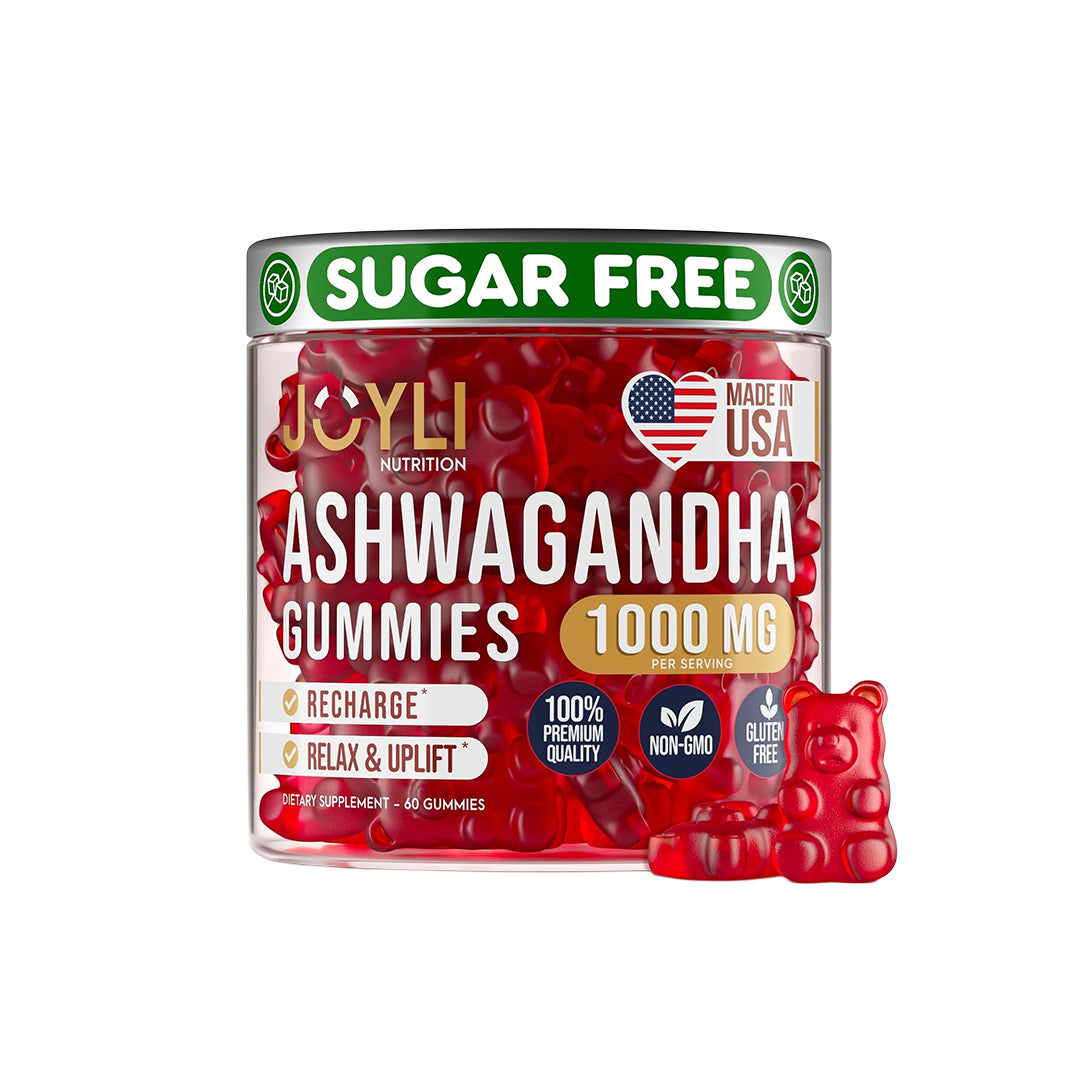 Ashwagandha Gummies for Women & Men - Natural Calm Gummies with Organic Ashwagandha Root Extract Vitamin C Zinc - Ashwagandha Herbal Supplement for...