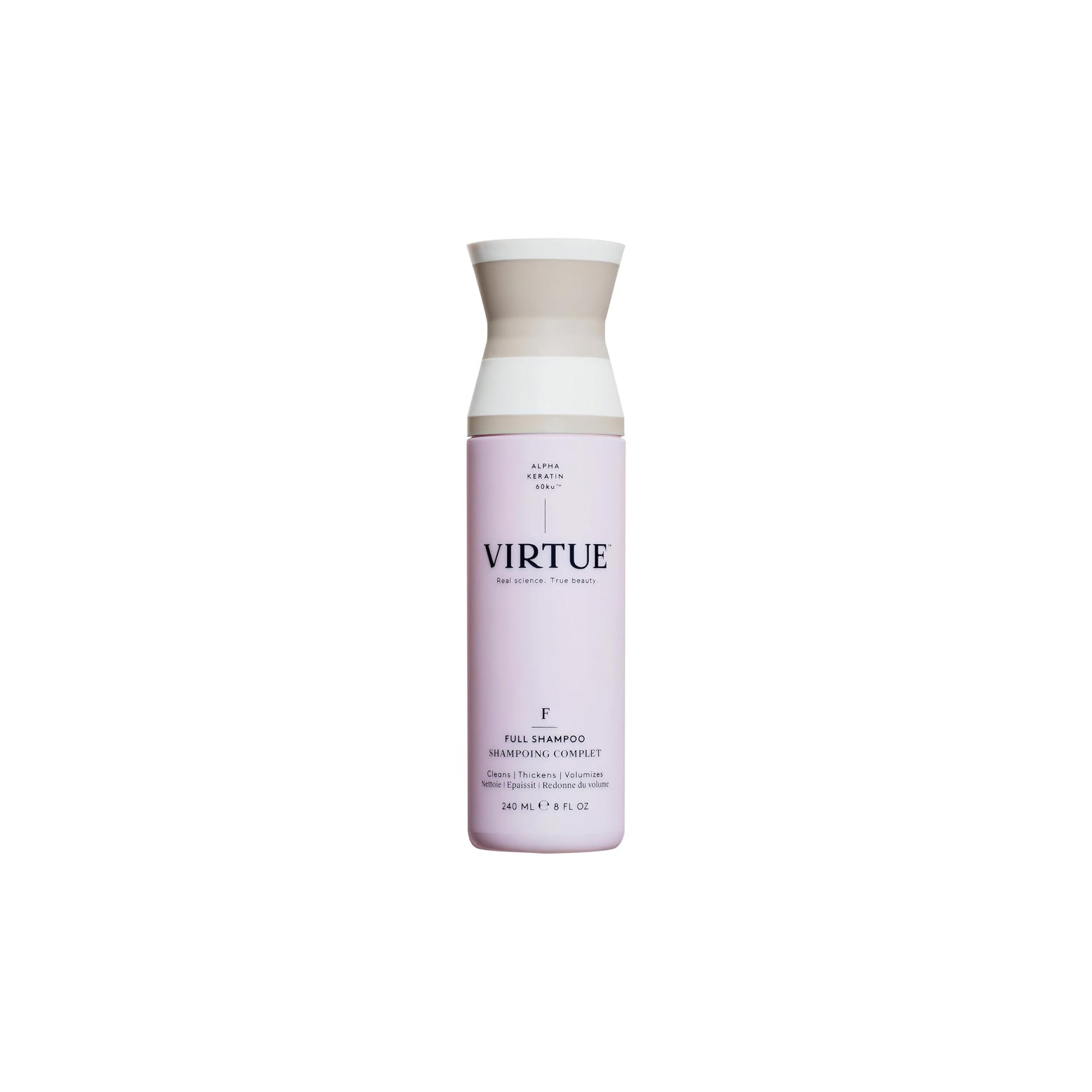 Virtue Full Sulfate Free Volumizing Shampoo Thickens Hair, Safe for All Hair Types, Color Safe