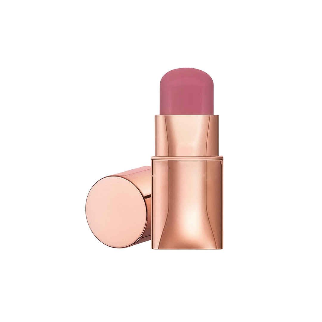 Cream Blush Stick with Matte Finish for Natural Glow, Long-Wearing Waterproof Formula That Blends Smoothly on the Go, Easy Application for Fresh Color on Cheeks Anytime, Anywhere in Seconds