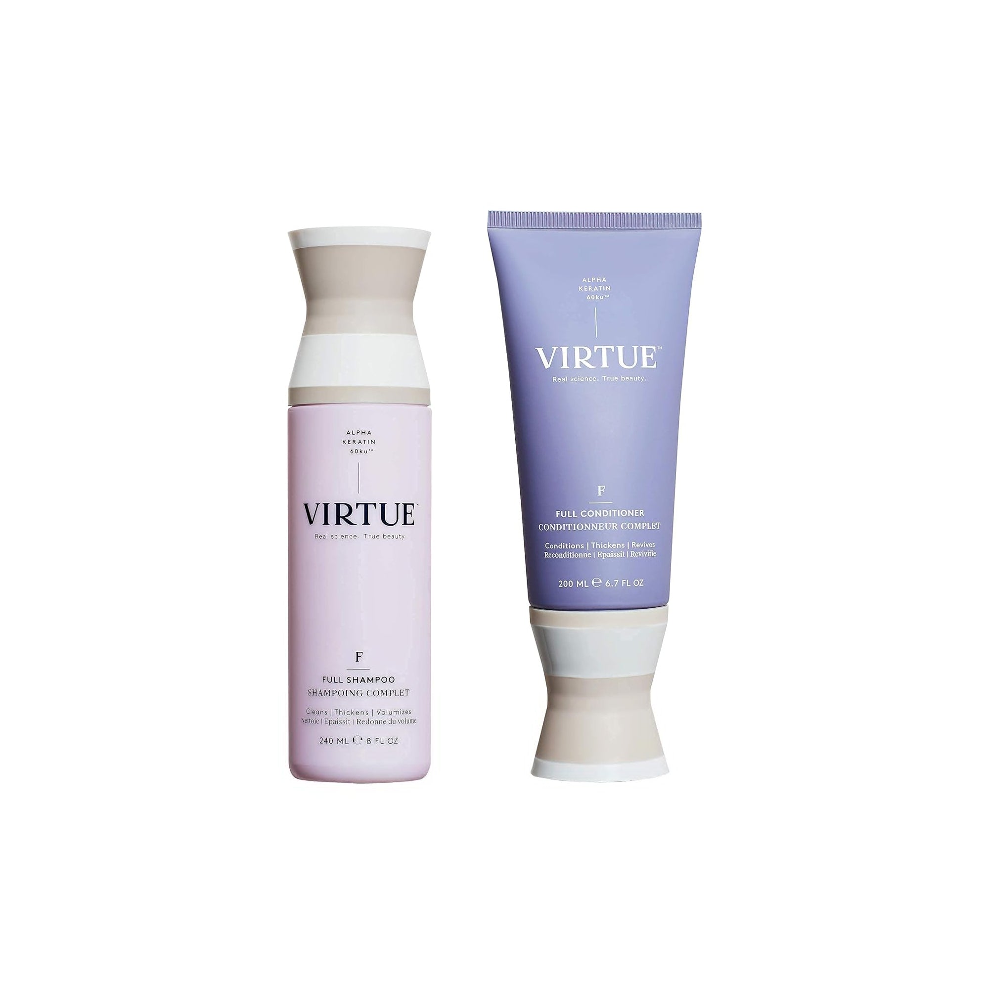 Virtue Full Sulfate-Free Volumizing Shampoo & Conditioner Set – Thickening, Color-Safe