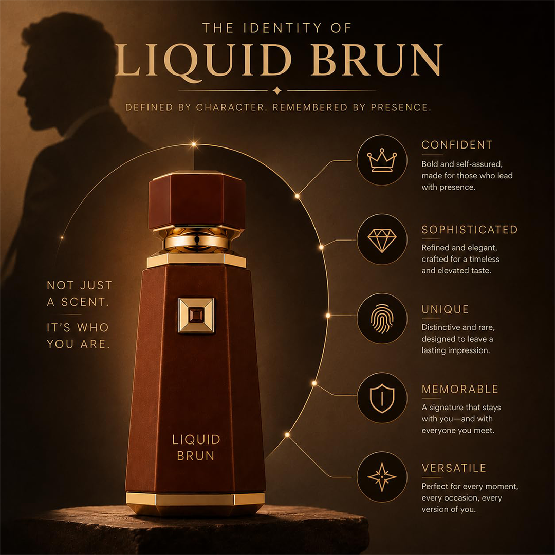 French Avenue Liquid Brun Eau de Parfum for Men Warm Woody Fragrance 100ml