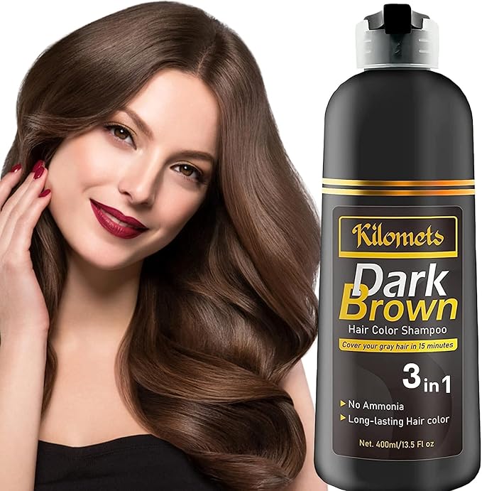 Kilomets Dark Brown Hair Color Shampoo