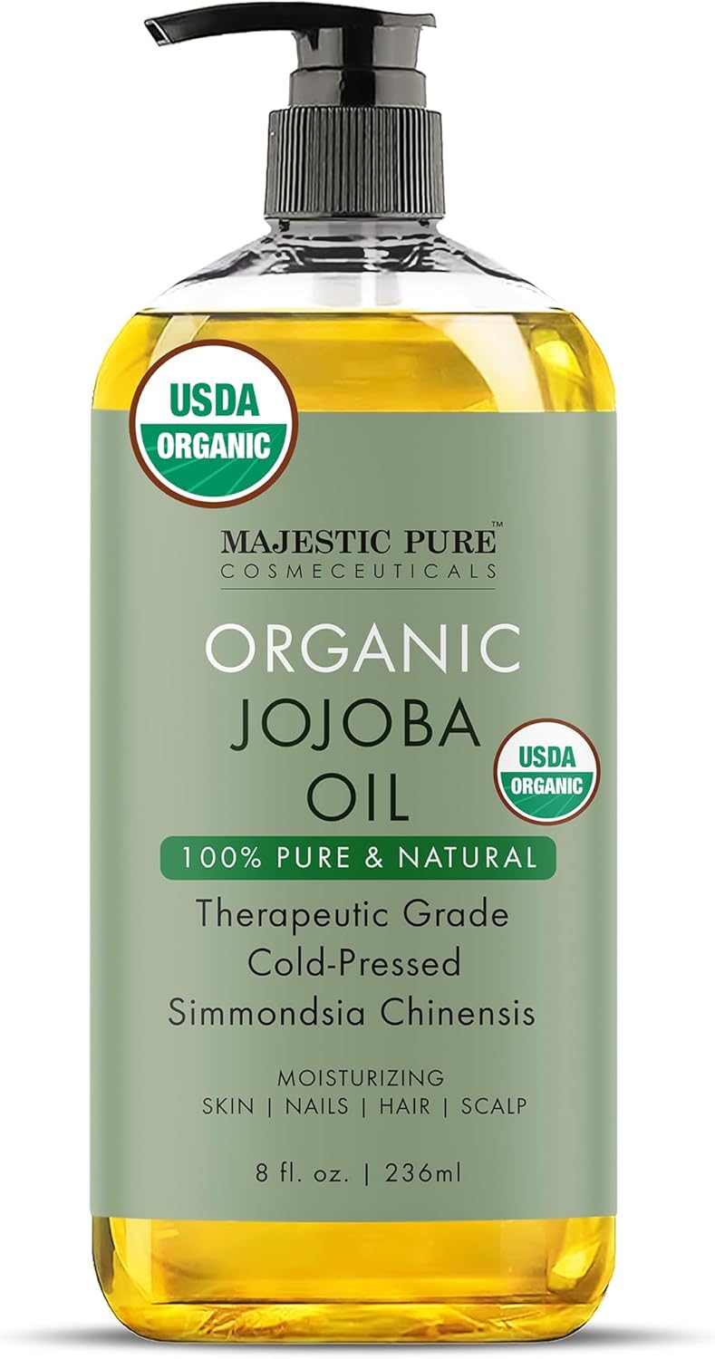 Majestic Pure Organic Jojoba Oil - Large 236 ML