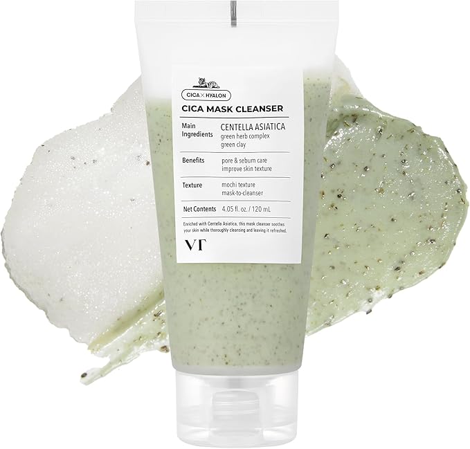VT COSMETICS – CICA Mask Cleanser 2-in-1 Facial Wash (120ml)