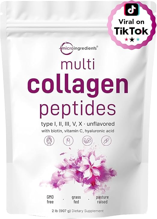 Multi Collagen Protein Powder (2 Pounds) The "Full-Spectrum" Beauty & Joint Formula
