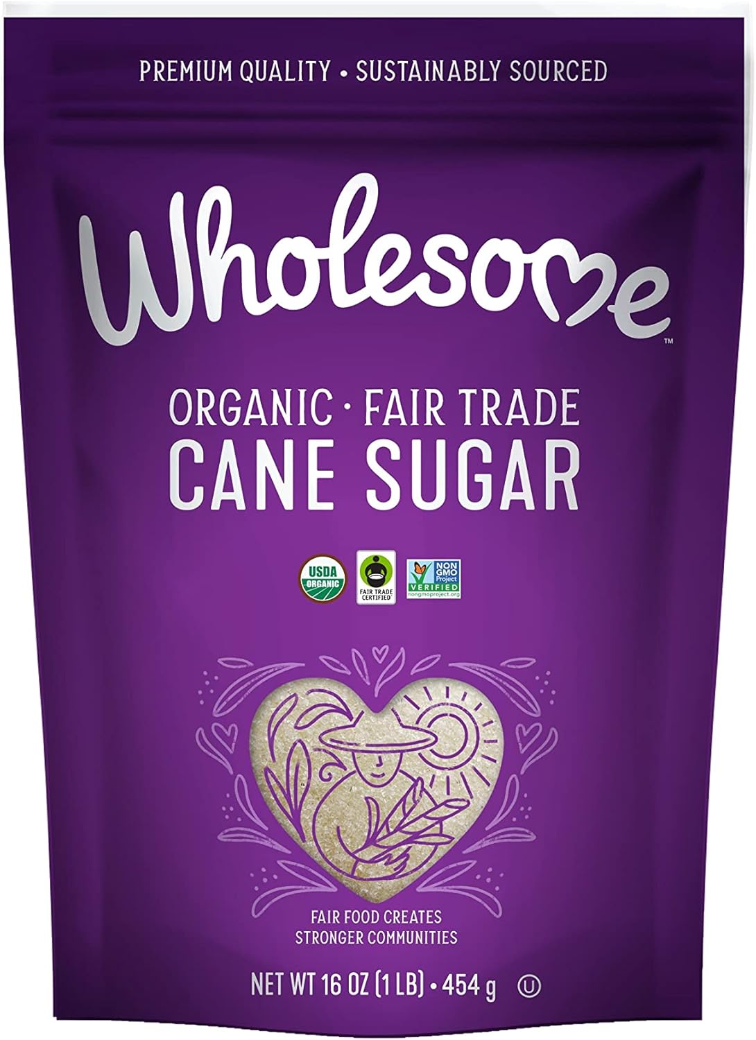 Wholesome Sweeteners, Organic Cane Sugar, 1 lb (454 g)
