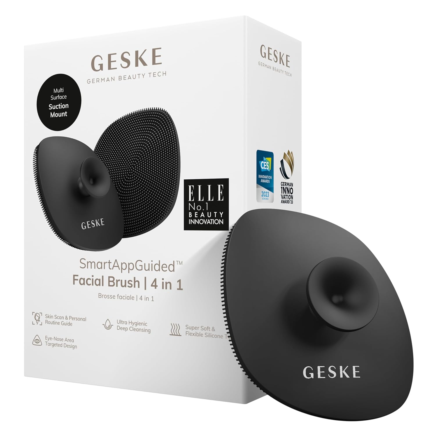 GESKE SmartAppGuided™ Facial Brush 4 in 1 Facial Cleansing Brush