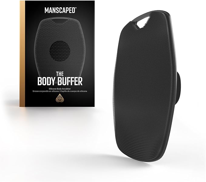 MANSCAPED® The Body Buffer Premium Silicone Scrubber for Nourishing, Cleaning & Exfoliating Your Skin