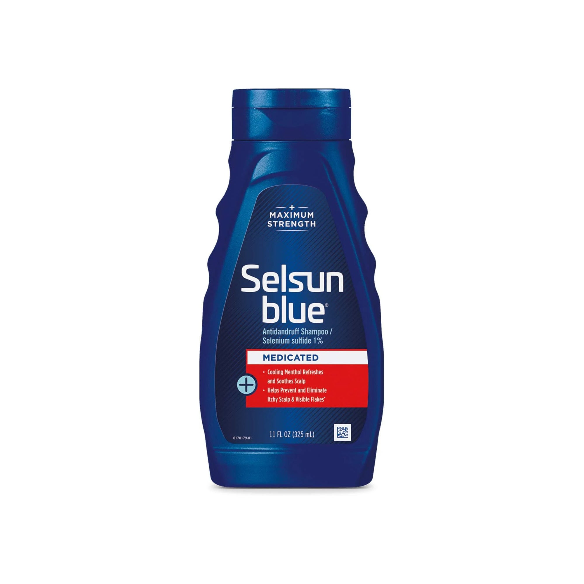Selsun Blue Medicated Anti-dandruff Shampoo with Menthol, 11 fl. oz., Maximum Strength, Selenium Sulfide 1%