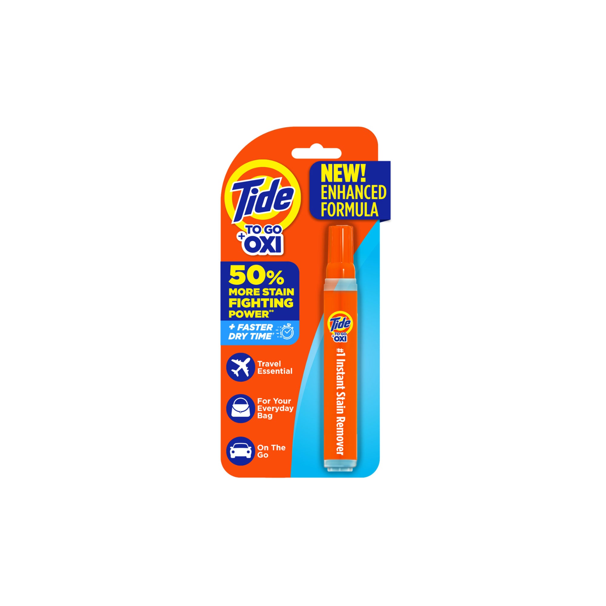 Tide Stain Remover for Clothes, To Go Pen, Instant Spot Remover for Clothes, Travel & Pocket Size, 1 Count