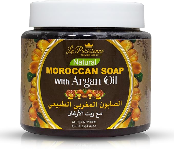 La Parisienne Natural Moroccan Soap with Argan Oil for All Skin Types 500g