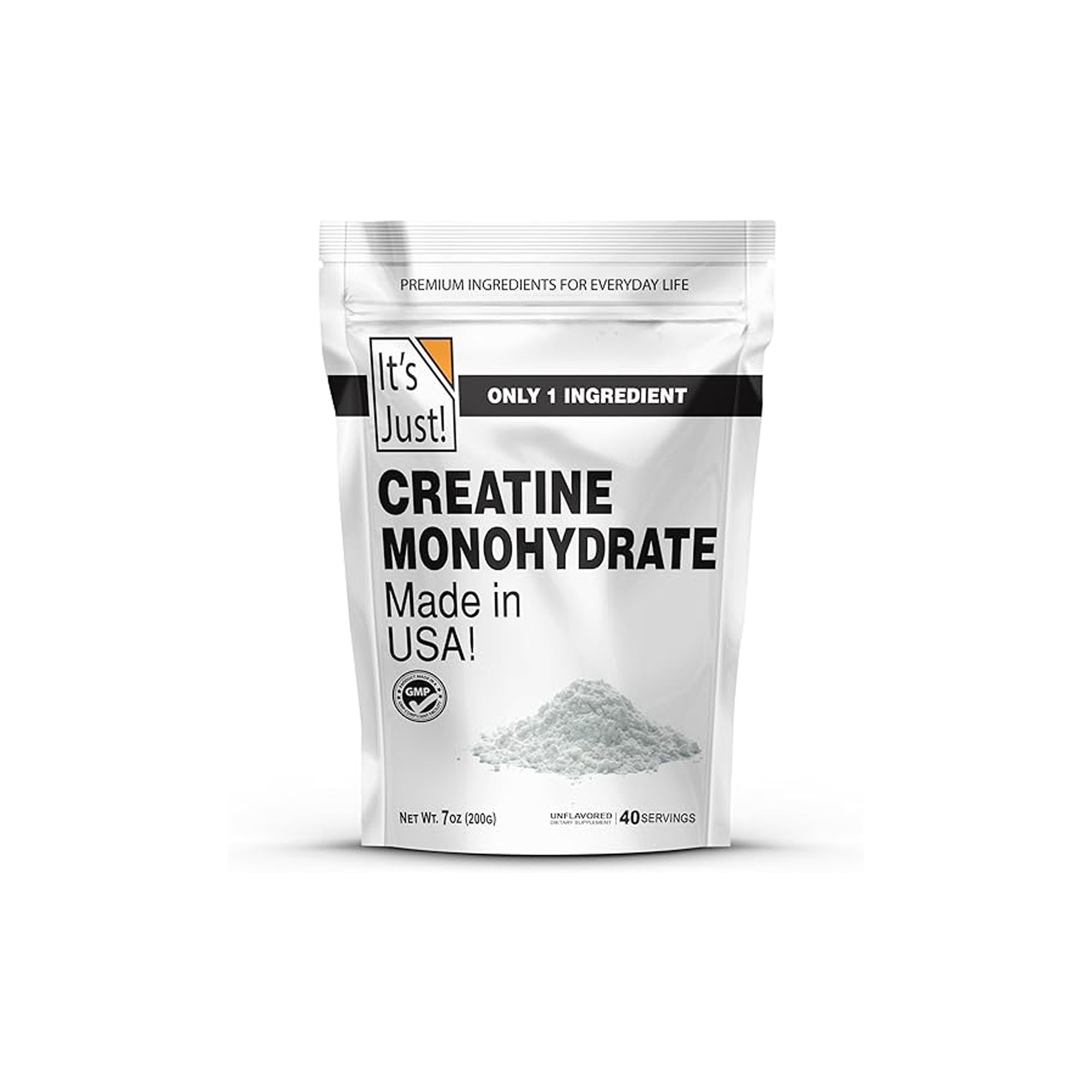 Itƒ??s Just Creatine Monohydrate Powder ƒ?? Pure 5g Serving, Unflavored, 200g