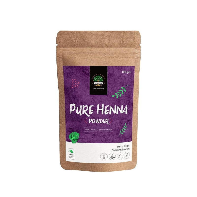GreenTree Pure Henna Powder 100g Natural Hair Dye