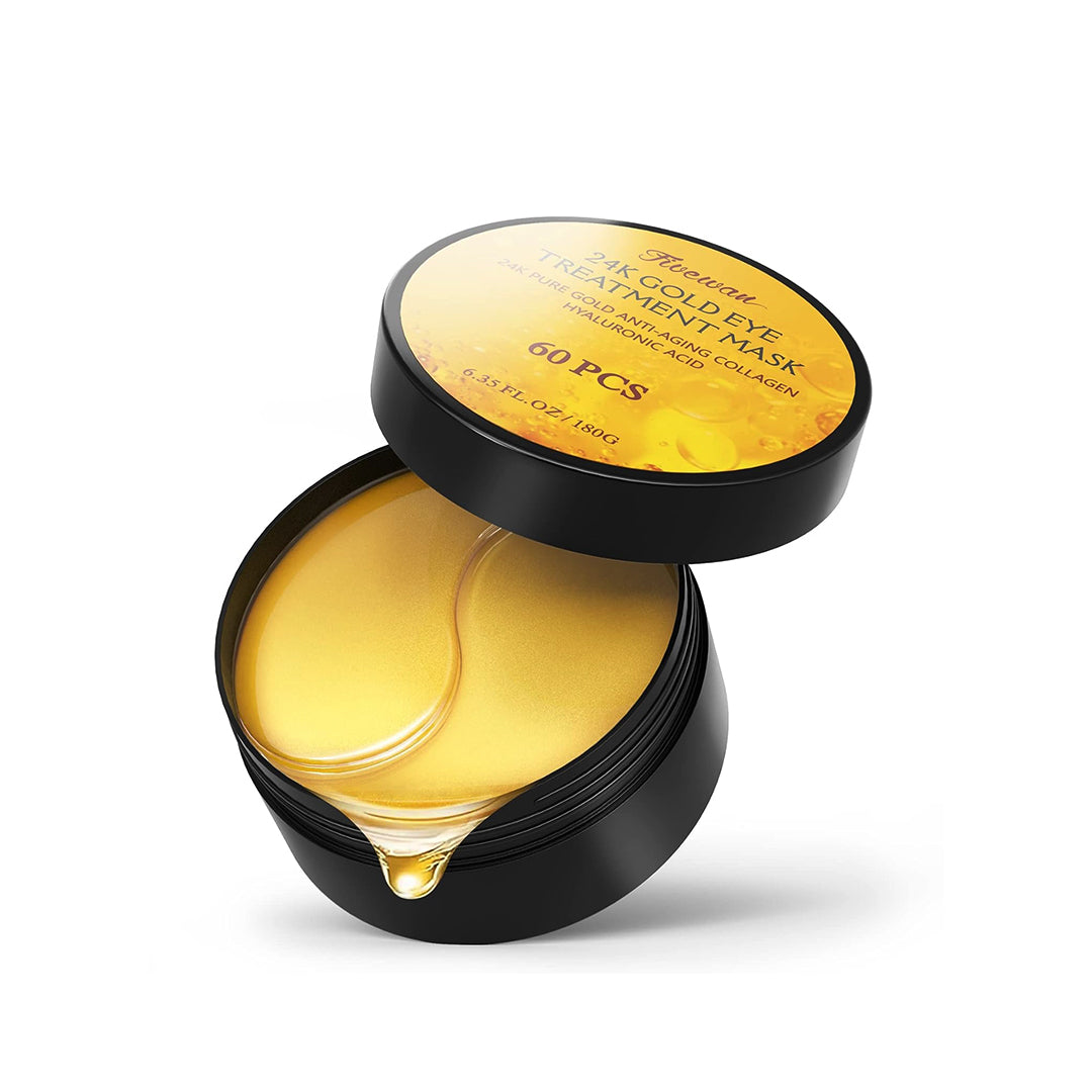 Fivewan 24K Gold Under Eye Patches – Anti-Ageing Eye Mask (60 Pcs)