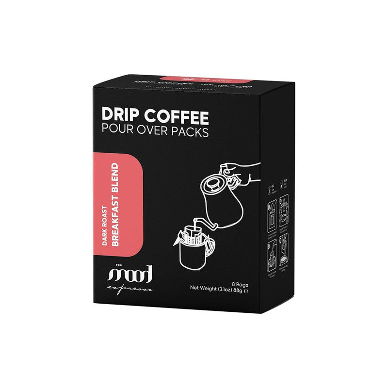 Mood Espresso Medium Roast Drip Coffee Breakfast Blend 8 Sachets