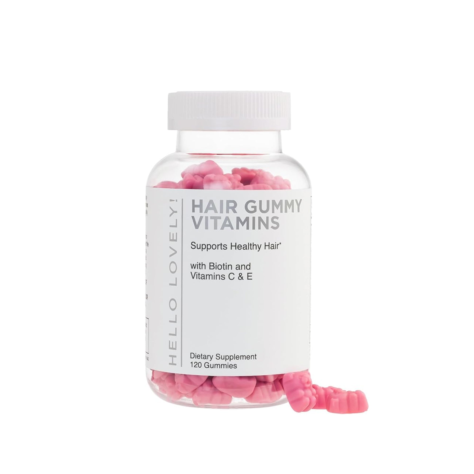 Hello Lovely Hair Vitamins Gummies ƒ?? Biotin 5000mcg for Hair Growth & Strong Nails 120 Count