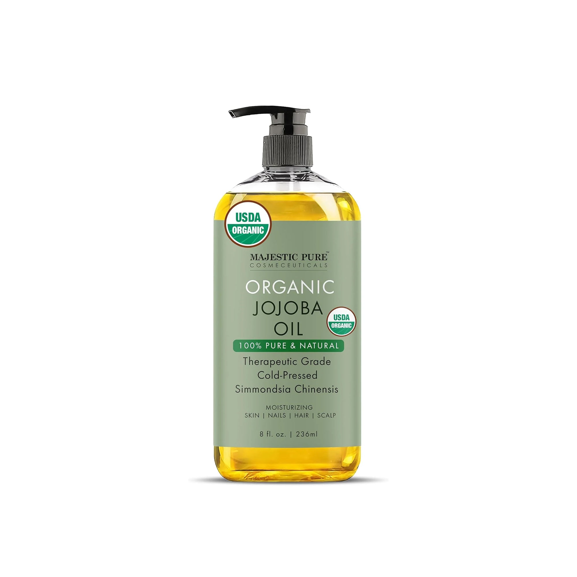 Majestic Pure Organic Jojoba Oil - Large 236 ML