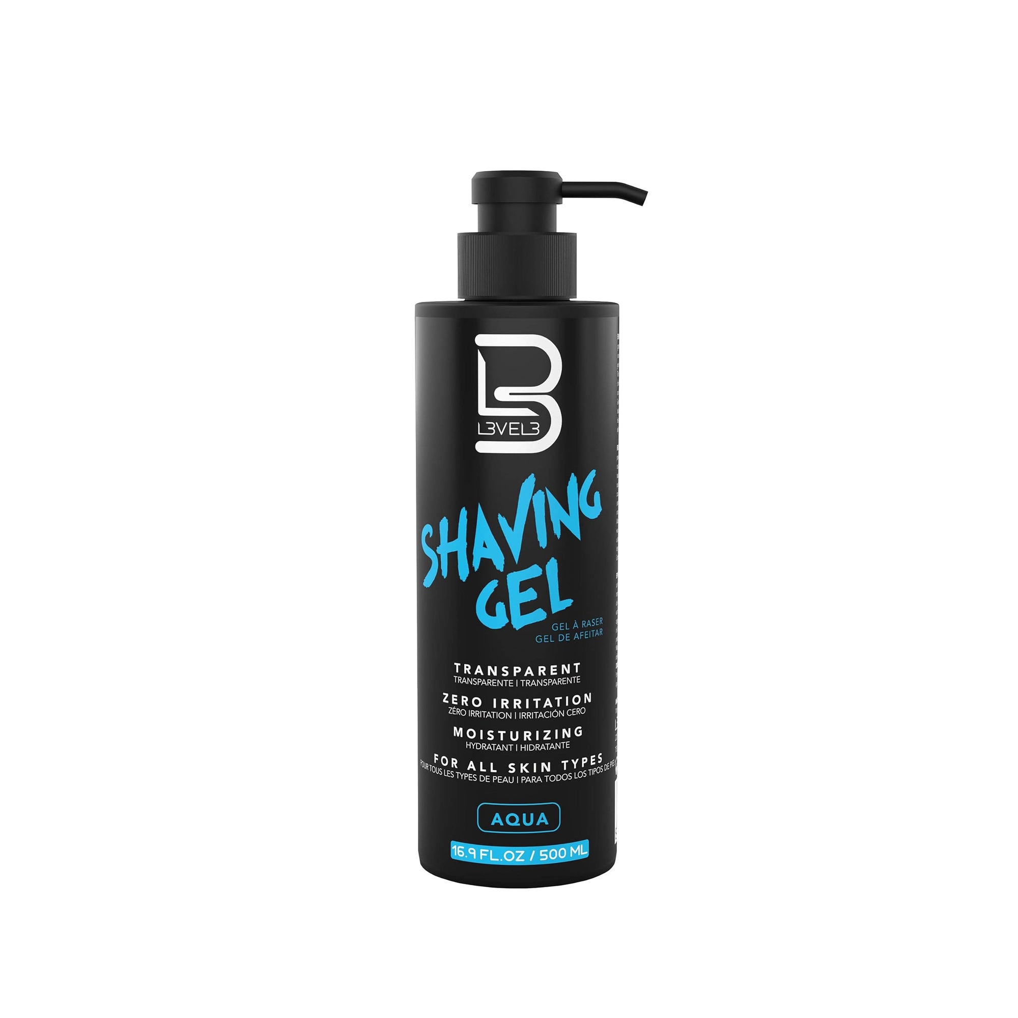 L3 Shaving Gel Aqua ƒ?? Non-Irritating Straight Razor Shave Gel, Refreshing Formula