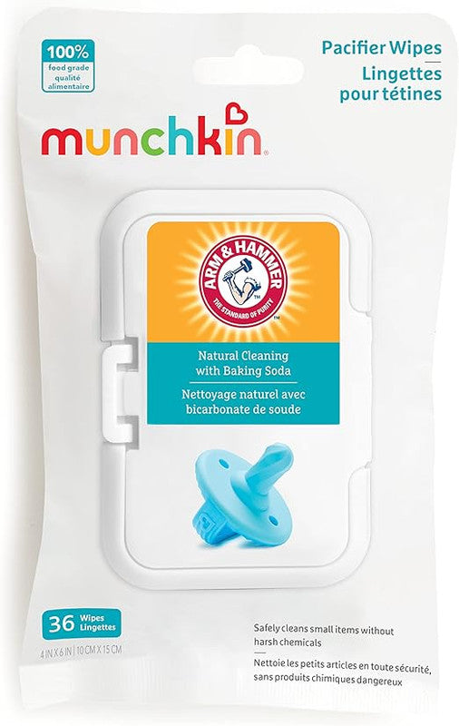 Munchkin Pacifier Wipes – Natural Cleaning with Baking Soda