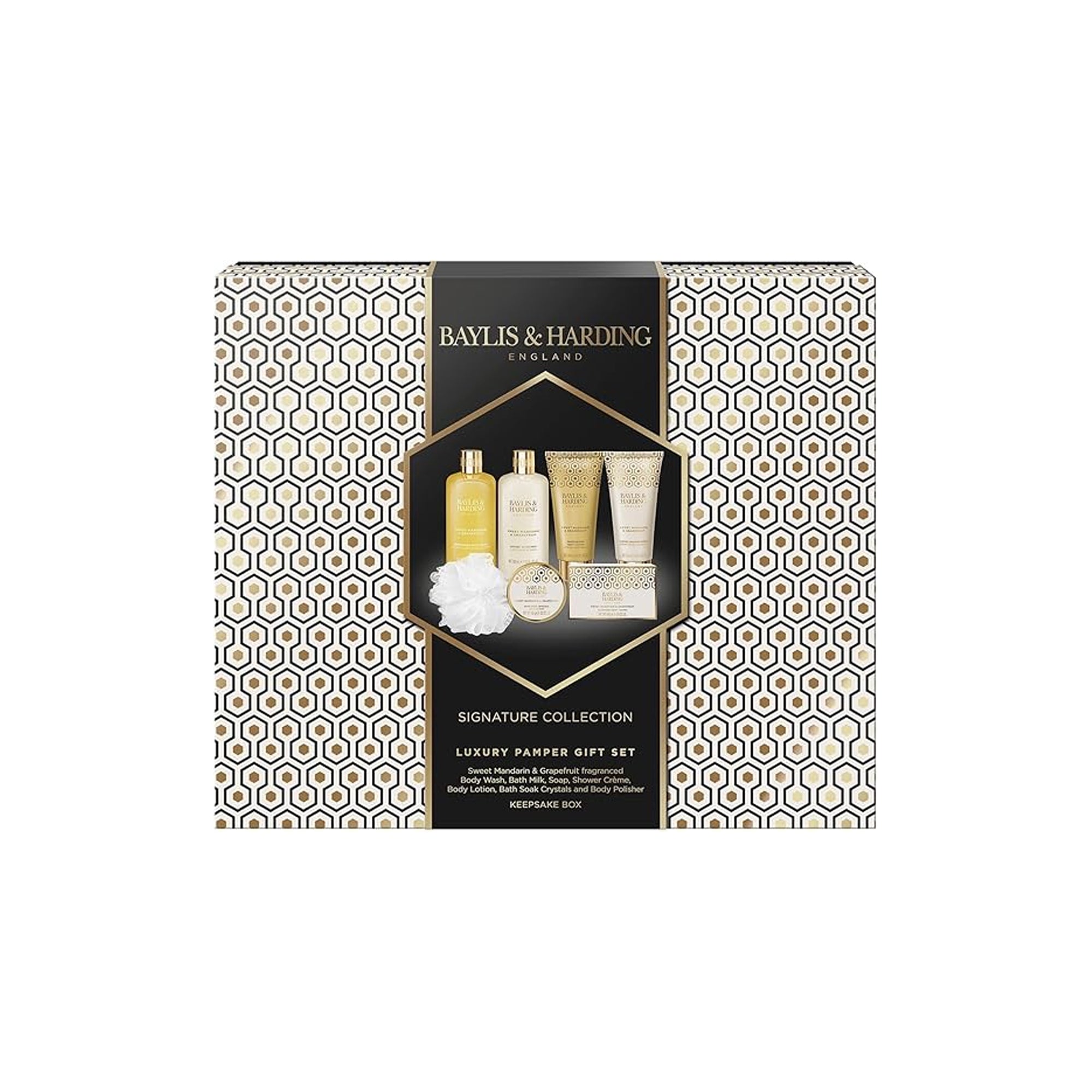 Baylis & Harding Sweet Mandarin & Grapefruit Luxury Pamper Gift Set – Vegan Bath & Body
