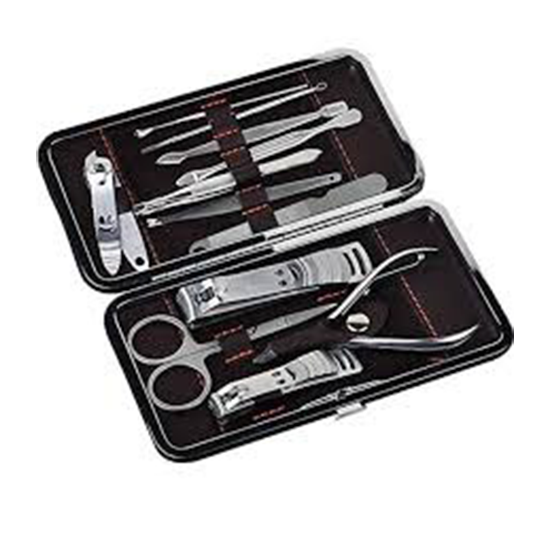 Manicure Pedicure Kit 12 Pieces Stainless Steel Professional Grooming Kits